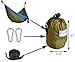 CUTEQUEEN TRADING Double Nest Ultralight Portable Outfitters Parachute Nylon Fabric Hammock For Travel Camping,Backpacking,Kayaking,Color: olive/blue