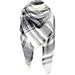 Zando Women Fall Winter Scarf Fashion Blanket Scarf Warm Plaid Scarf Lightweight Tartan Scarf Tassel Scarf for Women Zando Women Fall Winter Scarf Fashion Blanket Scarf Warm Plaid Scarf Lightweight Tartan Scarf Tassel Scarf for Women