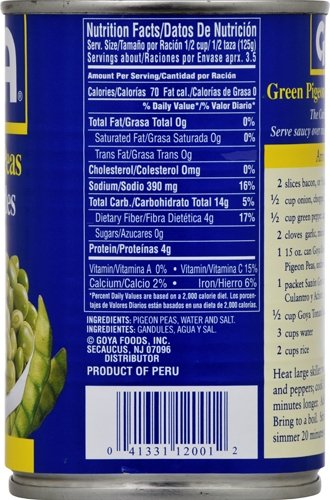 Goya Green Pigeon Peas, 15 oz - Image 3