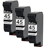 Valuetoner Remanufactured Ink Cartridge Replacement For HP 45 (3 Black) 3 Pack Compatible With Deskjet 1000Cse 1100 1220C/PS 1600 6122 710 720 782 815 820 830 850 870 880 890 895 930 950C 960 970 980C