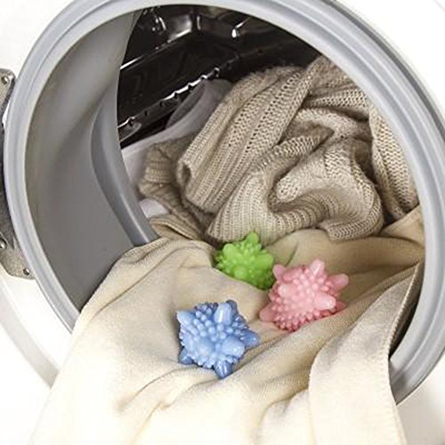 AimtoHome Solid Colorful Laundry Ball Washing Ball - Clothes will Come out Soft, Fluffy, Fewer Wrinkles and Less Static Cling. A Natural and Better Alternative to Fabric Softener. (Set of 10) - Thumbnail 3