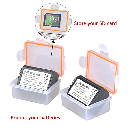 NP-FW50 Newmowa Replacment Battery (2 Pack) and Dual USB Charger for Sony NP-FW50 and Sony Alpha a3000,Alpha a6000,A6300,Cyber-Shot DSC-RX10,Cyber-Shot RX10 IV - Thumbnail 3