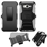 Asmyna Cell Phone Case for Samsung on5 - Black/Gray