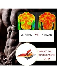 NINGMI - Chaleco de neopreno para hombre, para entrenamiento de cintura, para pérdida de peso, quemador de grasa