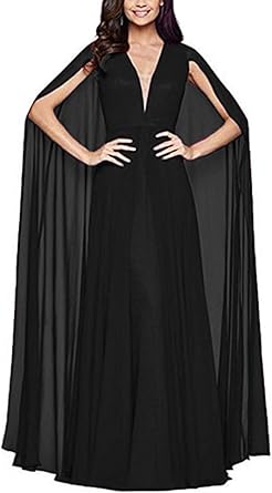 long dress with cape