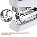 Bonsaii G8747 Low Force Stapler, Reduced 50% Effort, Compact, 20 Sheets Capacity, School, Work or Business, Light Blue/White