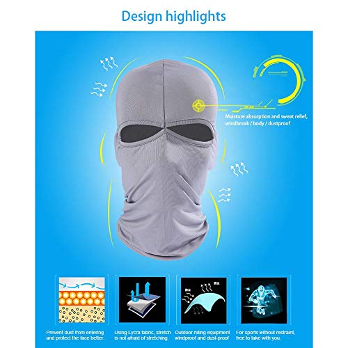 Biback Cycling Mask Fast Drying Cycling Windproof Dustproof Headgear Head Cover Sunscreen Mask - Thumbnail 2