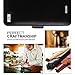 FYY [Genuine Leather Wallet Case for Apple iPhone 8 Plus 2017/iPhone 7 Plus 2016, Handmade Flip Folio Wallet Case with Kickstand Card Slots Magnetic Closure for iPhone 8 Plus/iPhone 7 Plus Dark Black