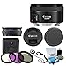 Canon EF 50mm f/1.8 STM Lens For Canon Cameras With 3 Piece Filter Kit (UV-CPL-FLD) + Lens Cleaning Kit