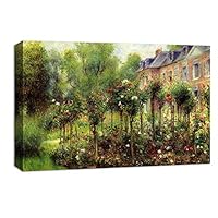 Canvas Wall Art Young Woman by Pierre Auguste Renoir Canvas Prints Home Artwork Decoration for Living Room,Bedroom - 12x18 inches