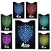 RFID Blocking Sleeve set of 6 x credit card protector and 1 x passport holder sleeve, Unique exclusive stylish designs for daily use Secure Identity Theft Protection, MUST BE with any traveler