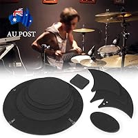 xiaokkiss 10Pcs/Set Drum Mutes Rubber Foam Bass Snare Drum Silencer Drumming Practice Pad