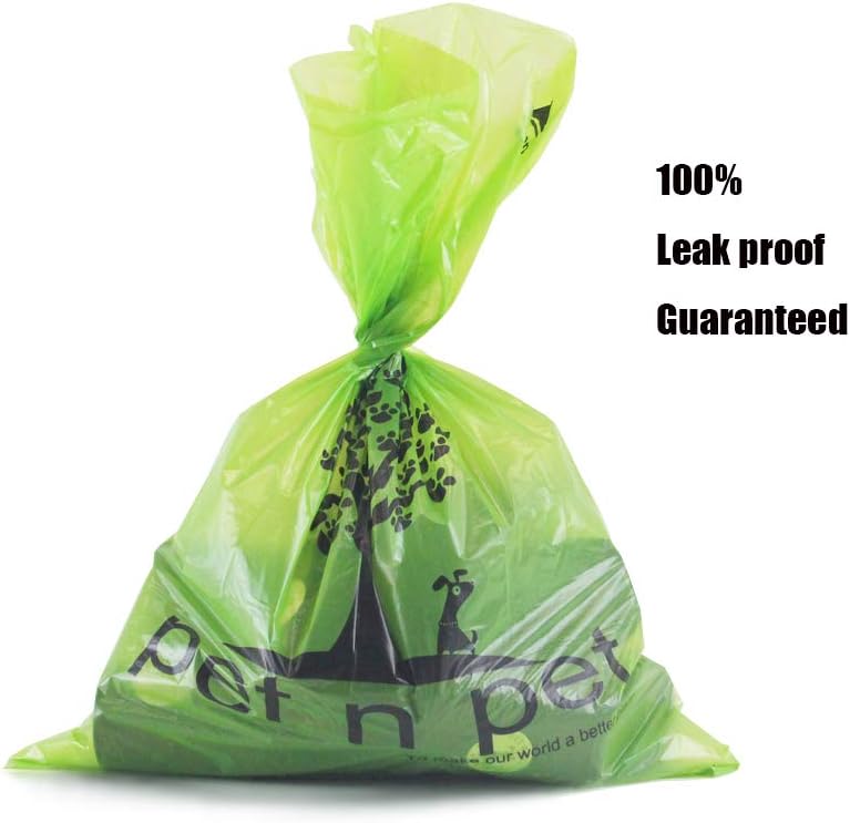 PET N PET Earth-Friendly 1080 Counts 60 Rolls Large Unscented Dog Waste Bags Doggie Bags Green Color : Pet Supplies