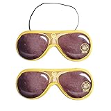 Fivebop Travel Sleeping Eye Mask, Light Blocking Night Sleep Mask, Adjustable Soft Sleeping Mask for Men, Women, Girls, Kids (Pack of 2)