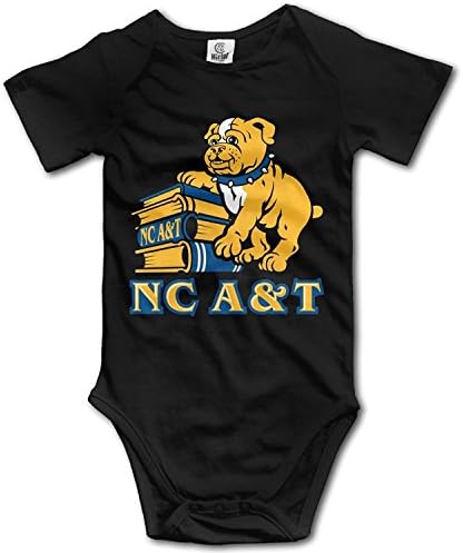 Neimosack Unisex Baby NC North Carolina A&amp;T State University Aggies T Shirt Bodysuit Onesies Rompers