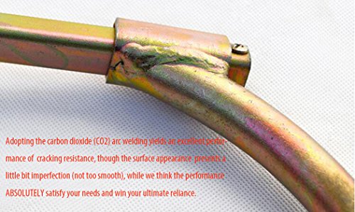 HUAWELL Triangle Steel Tube Concrete Pole Climber Pole Climbing Shoes Adjustable Diameter, High-Intensity Mn Steel Alloy Electrician Pole Smooth Pole, Pair Set.