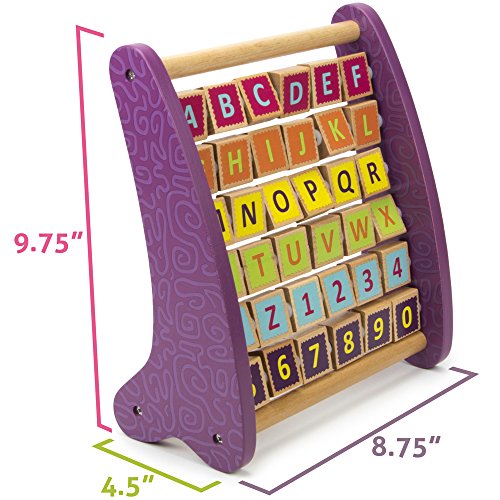 image for Professor Poplar's Amazing Alph-Abacus Wooden Learning Toy, 36-Tile Ed