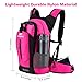 RUPUMPACK 18L Hiking Hydration Backpack - Insulated Hiking Backpack with 2.5L Water Bladder - Waterproof Water Backpack with Storage for Hiking