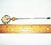 TREE OF LIFE Glass Cabochon Stick Hat Pin Long Hatpin Gold Plated Vintage Style KLIMT Art AMBER Crystal Bead
