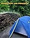 FUNDANGO 3-4 Person Camping Tent, Lightweight Waterproof Family Dome Tent for Outdoor, Backpacking, Hiking, Double Layers, 2 Doors, 2 Vestibules, 2 Side Windows, Super Ventilation, Easy to Setup, Blue