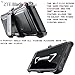 COVRWARE [Iron Tank] case compatible with ZTE Blade Z Max (Z982)/Sequoia, with Built-in [Screen Protector] Heavy Duty Full-Body Holster Armor [Brushed Metal Texture] Case [Belt Clip][Kickstand], Black