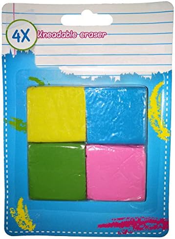 Kneaded Art Eraser, Yanyi Soft Durable Sketch Putty Rubber, Kneadable Rubber Eraser Set (4pcs)