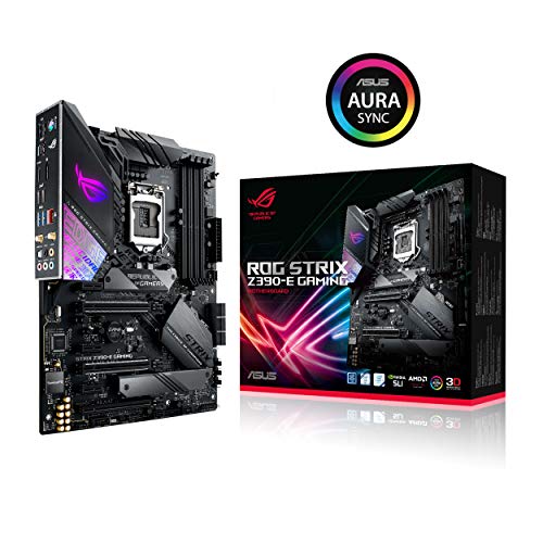 ASUS-ROG-STRIX-Z390-E-Gaming-Placa-base-Gaming-ATX-Intel-de-8a-y-9a-gen-LGA-1151-con-Aura-Sync-Wi-Fi-80211ac-soporte-DDR4-4266-MHz-2-M2-con-disipador-SATA-6-Gbps-HDMI-y-USB-31-Gen-2