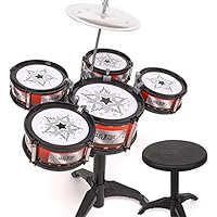 Forgiven-kids toys DIY House Kit Children Drum Drum Kit Percussion Music Toy Boy Early Childhood Educational 3-6 Years Old DIY Gift for Friends,Lovers and Families