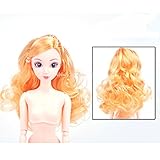 12 Movable Joints Plasdtic Doll for Princess Birthday Party Favor and Supplies Doll Body Doll Plastic Solid Cake Baking Princess Doll Naked Body For Dolls With Head Female Figure Girls Gift