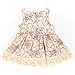 Aikobaby Baby Girls Sleeveless Flower Printed Lace Princess Dresses Summer Skirts