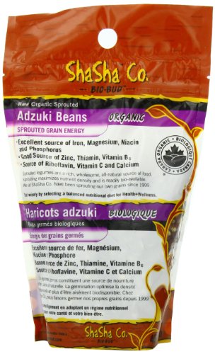 ShaSha Organic Sprouted Bio-Buds, Adzuki Beans, 16oz (454g)