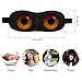 HYCLES Sleep Mask with 3D Angel Eye Labeling & Ear Plugs Ultra lightweight Eye Mask Polyster Eyeshade Adjustable Strap Blindfold for Men Women and Kids