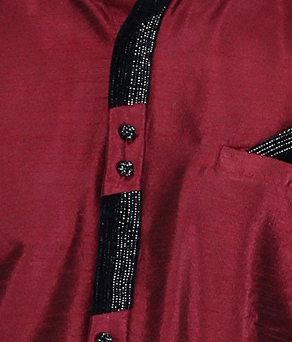 royal kurta maroon silk blend bandhgala jodhpuri indowestern sherwani for mens