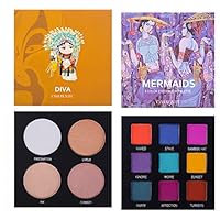 Eyeshadow Palette Makeup - Highly Pigmented Matte and Shimmer 9 Colors Eye Shadow + Highlighter Glow Kit- Professional Long Lasting Waterproof Makeup Eyeshadow Palettes Cosmetics Eye Shadows, Face Set