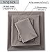 Shilucheng Bed Sheet Set Microfiber 1800 Threads Egyptian Super Soft Sheets 16-Inch Deep Pocket - Hypoallergenic - 4 Piece (King, Grey)