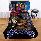 Five Nights at Freddys Kids Twin Bed Blanket
