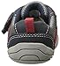 pediped Grip-N-Go Adrian Sneaker (Toddler),Navy/Grey/Red,21 EU (5.5 M US Toddler)