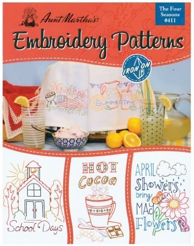Aunt Martha's Iron-On Transfer Books-The Four Seasons