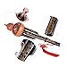 ammoon Chinese Bamboo Hulusi Gourd Cucurbit Handmade Flute Ethnic Musical Instrument Key of C with Case for Beginner Music Lovers