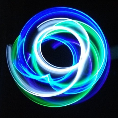 GloFX 8-LED Double Rave Orbit: X Dual Light Assorted Colors