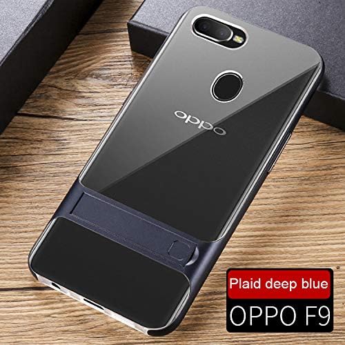 Funda® Firmness Smartphone Case with Kickstand for OPPO F9(Blue)