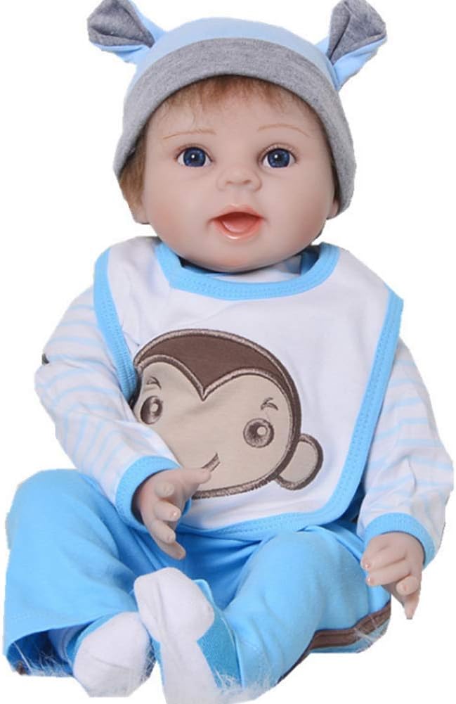 Prezzo Candyana Rinato Bambola 55cm Simulazione Bambino Carino Occhi Grande Sorriso Compleanno Natale Bambole Ragazzo Offerte