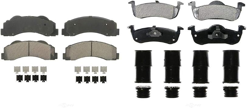 Amazon Com Autodn Front And Rear 8 Pcs Disc Brake Pads Set Kit Compatible With Ford Expedition 2010 2016 Automotive