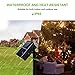 Rophie 200 LEDs Solar String Lights 72 foot Warm White String Lights