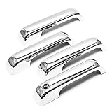 Sizver Chrome Door Handle Cover For 2015-2017 Ford F150/2017-2018 F250HD/F350HD