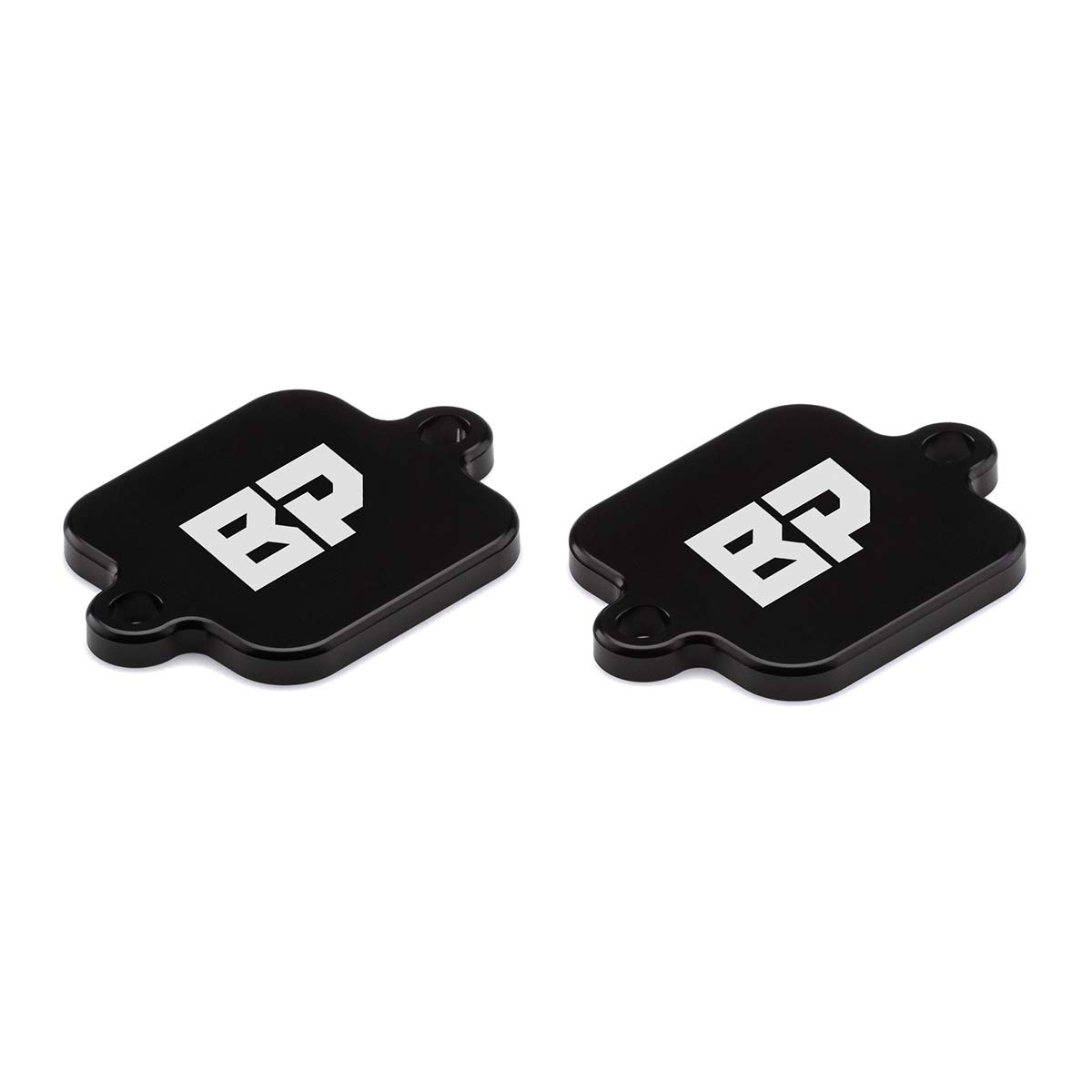 BlackPath - Fits Yamaha Air Induction Block Off Plate Kit YZF R1 R6 R6S FZ1 FZ6 FZ6R FZ8 Motorcycle AIS Smog Emissions Bypass Block Off Plates (Black) T6 Billet