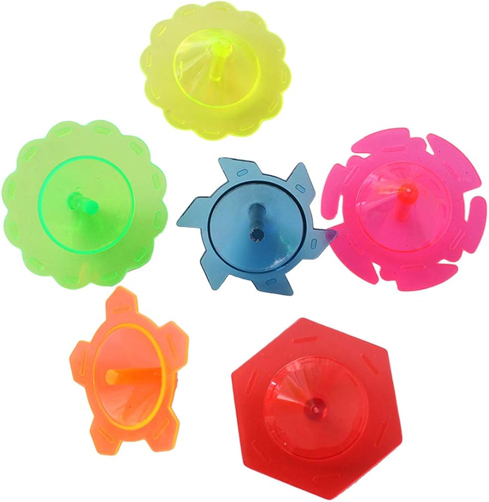 NUOBESTY Plastic Spinning Tops Spin Tops for Kids Party Favors Bag