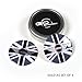 GoBadges WA02 Black Jack Wheel Cap for Mini Cooper