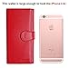 Money Clip Slim Wallet, Minimalist Wallet, Men's&Women's Carbon Fiber Card Case (Red)