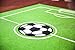 Furnish my Place 685 Solid Soccer Rug for Play Area | All Star Soccer Field Ground | Kids Playroom | Contemporary Design | Accent Rug Kindergarten | Green (3'3